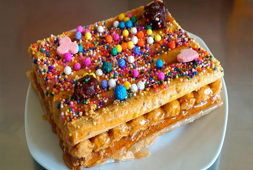 Traditional dessert called Turrón Doña Pepa 